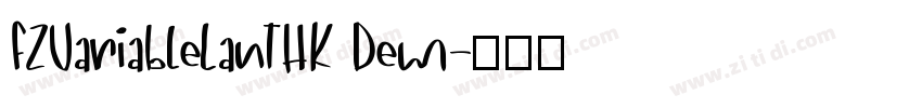 FZVariableLanTHK Dem字体转换